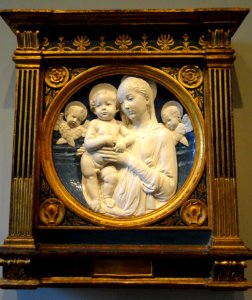 Madonna and Child with Cherubs by Andrea della Robbia - National Gallery of Art, Washington - DSC08612 photo