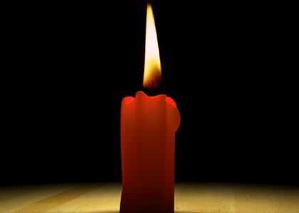 Candlelight shining flame