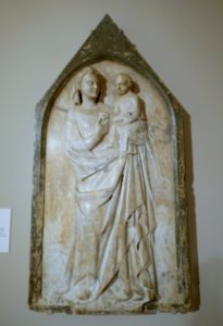 Madonna and Child, Italian, Pisa, c. 1350, marble - Princeton University Art Museum - DSC06886