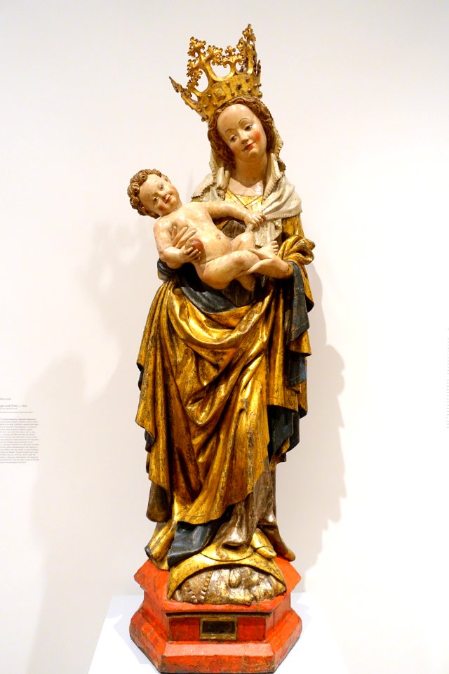 Madonna and Child, c. 1430, Tyrolean School, Germany - Busch-Reisinger Museum, Harvard University - DSC01076