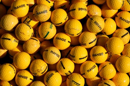 Yellow balls similar repetition photo