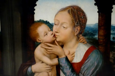 Madonna and Child by Quinten Massijs (I) detail