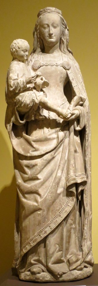Madonna and Child, limestone sculpture, c. 1490, France, HAA