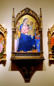 Madonna triptych (Madonna and Child with Saints and Angels), by Giovanni del Biondo, c. 1380-1390, tempera on panel - John and Mable Ringling Museum of Art - Sarasota, FL - DSC00561