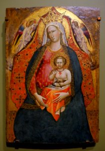 Madonna and Child with Angels, Giovanni dal Ponte, Florence, 1410s, tempera and gold leaf on panel - Blanton Museum of Art - Austin, Texas - DSC07699