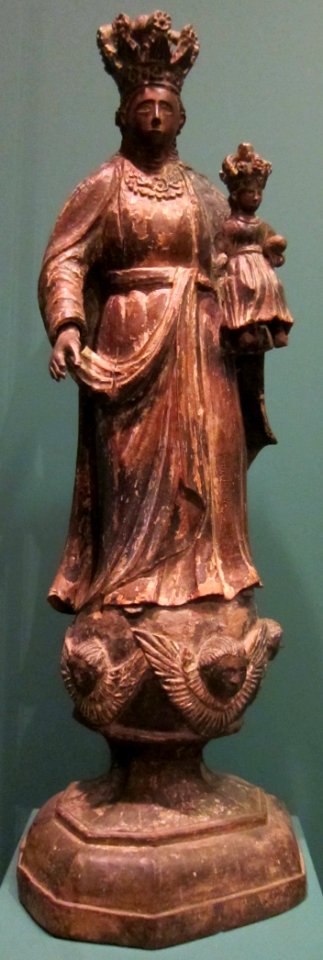 Madonna and Child from the Philippines, wood with traces of gesso, Honolulu Museum of Art