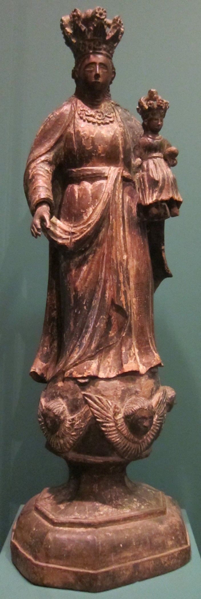 Madonna and Child from the Philippines, wood with traces of gesso, Honolulu Museum of Art