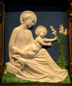 Madonna with Child and Flower by Luca della Robbia - National Gallery of Art, Washington - DSC08605 photo