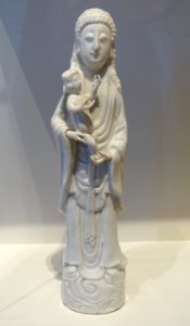 Madonna and Child, commissioned by Jesuit missionaries, Dehua ware, China, Qing dynasty, 1600s AD, stoneware - John and Mable Ringling Museum of Art - Sarasota, FL - DSC00687