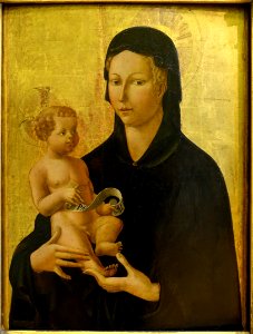 Madonna and Child, probably by Paolo Uccello, c. 1450-1460 AD, poplar wood - Bode-Museum - DSC02470