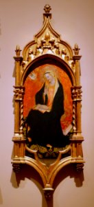Madonna triptych (The Virgin of the Annunciation), by Alvaro Pirez d'Évora, early 1420s, tempera and gold on wood - John and Mable Ringling Museum of Art - Sarasota, FL - DSC00560