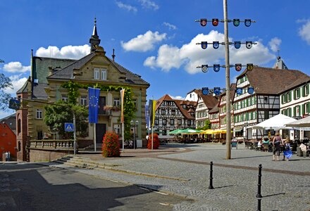 Historic center truss fachwerkhaus