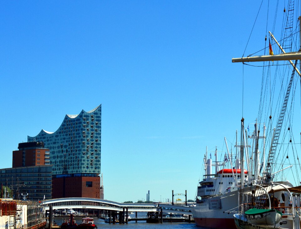 Architecture harbour city elbe