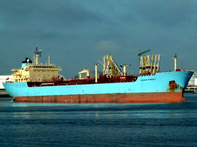 Maersk Ramsey at the Calland canal, Port of Rotterdam, Holland 08-Jul-2006