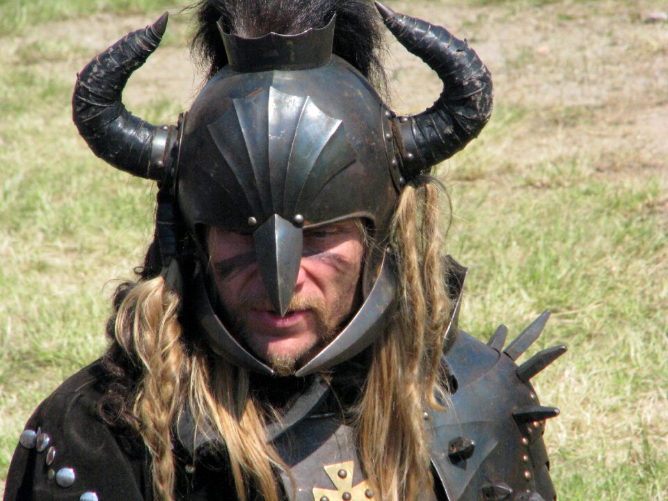 Knight helmet armor warrior