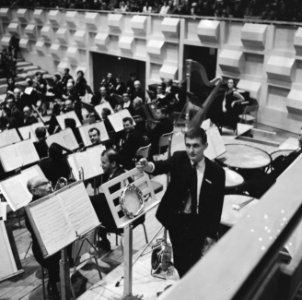 Magalm proeven in Rotterdams Concertgebouw van Philharmonisch orkest , concert v, Bestanddeelnr 918-2045