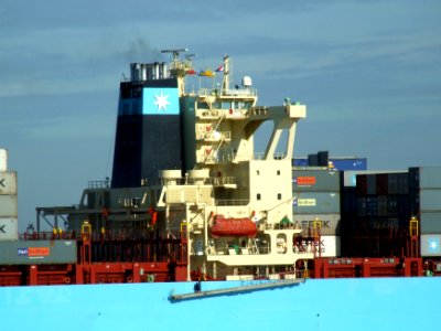 Maersk Kolkata p08 approaching Port of Rotterdam, Holland 21-Feb-2005