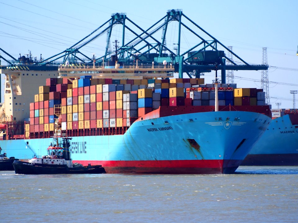 Maersk Kawasaki (ship, 1979) IMO 9107887 - Callsign SXFJ, Port of Antwerp pic5