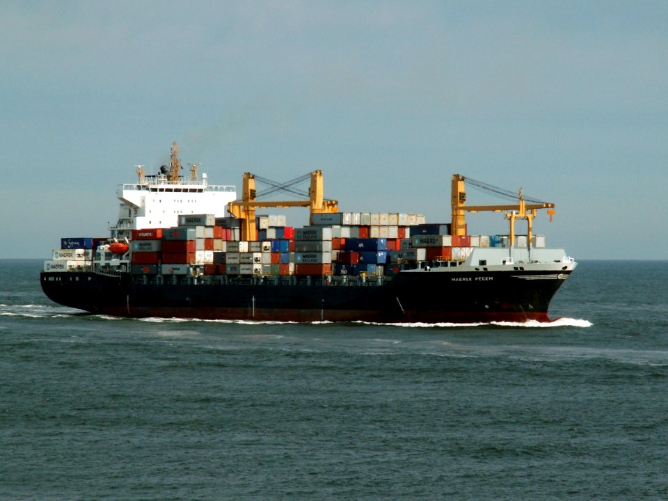 Maersk Pecem p1 approaching Port of Rotterdam 08-Jul-2006