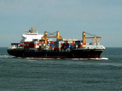 Maersk Pecem p1 approaching Port of Rotterdam 08-Jul-2006