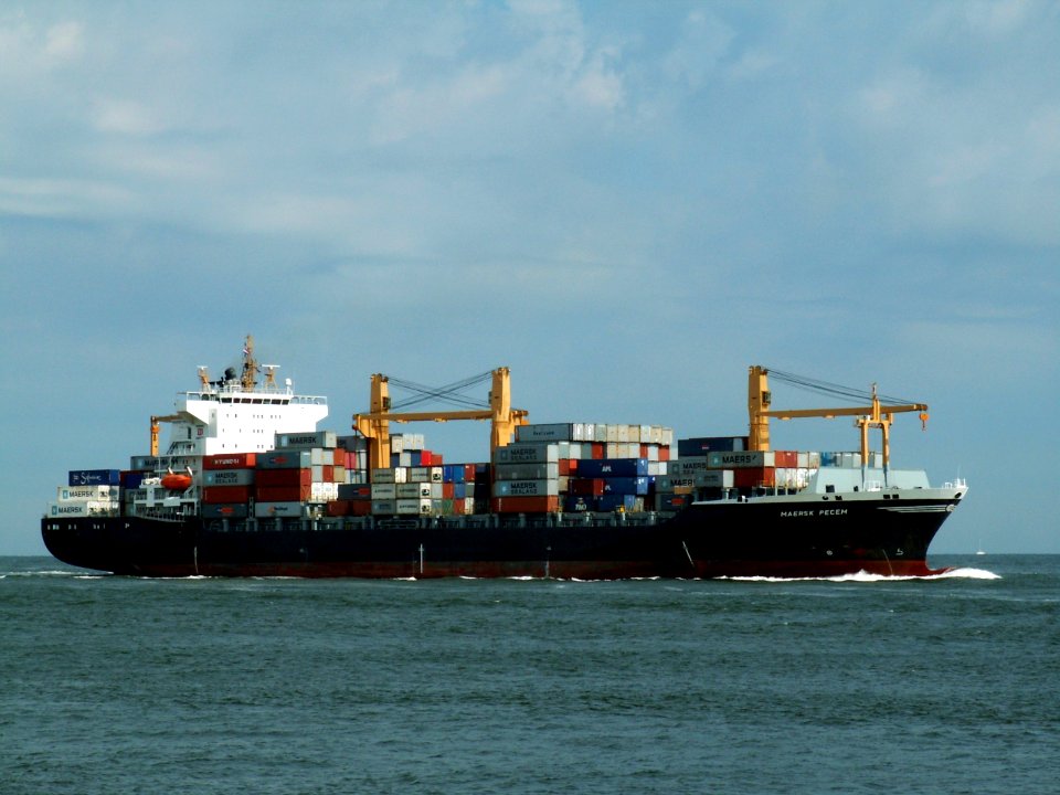 Maersk Pecem p2 approaching Port of Rotterdam 08-Jul-2006