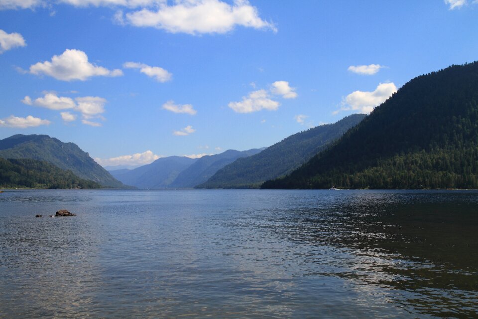 Mountain altai teletskoye nature