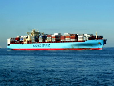 Maersk Kolkata p02 approaching Port of Rotterdam, Holland 21-Feb-2005