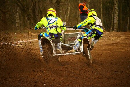 Motocross racing cross