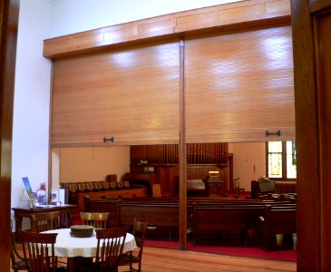 Madison, Nebraska First Presbyterian sanctuary from Sunday-school 1