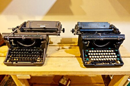 Mechanical vintage typewriter classic photo