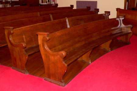 Madison, Nebraska First Presbyterian sanctuary pews 1