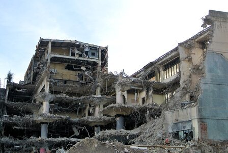 Demolish rubble demolishing photo