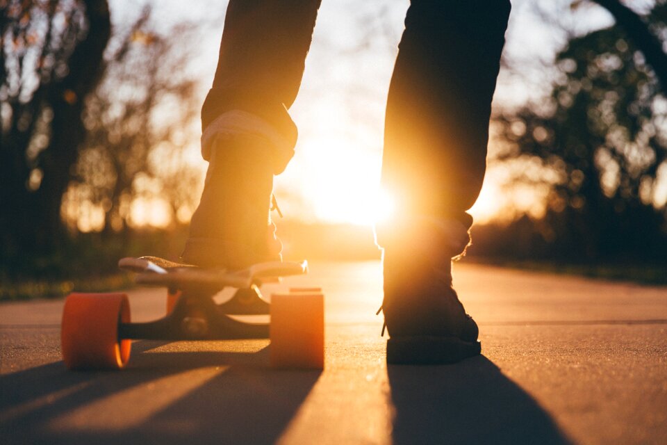 Skater teenager activity
