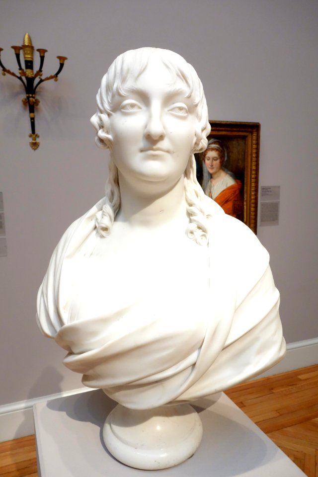 Madame Adrien-Cyprien Duquesnoy by Jean Antoine Houdon, France, c. 1805, marble - California Palace of the Legion of Honor - DSC07759
