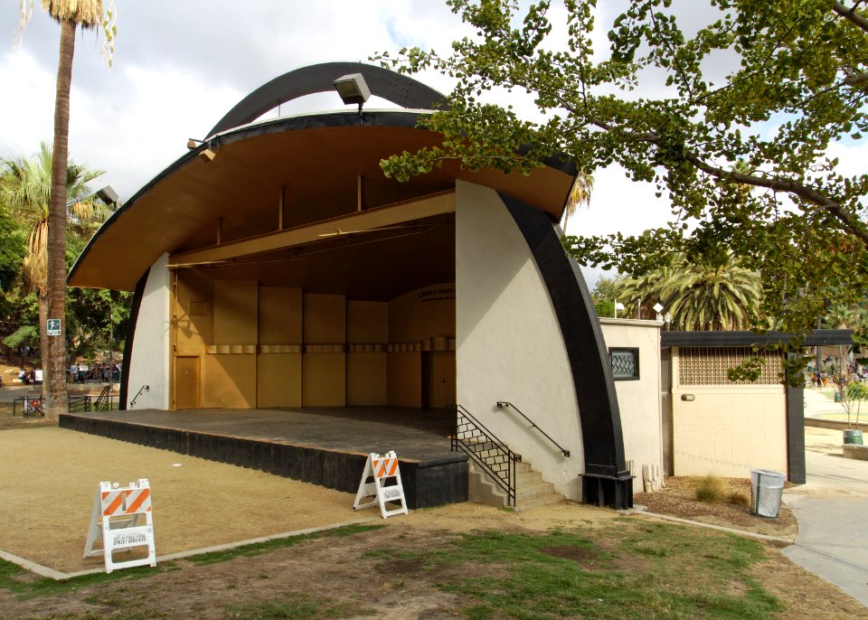 MacArthur Park Levitt Pavilion from southwest 2015-10-18