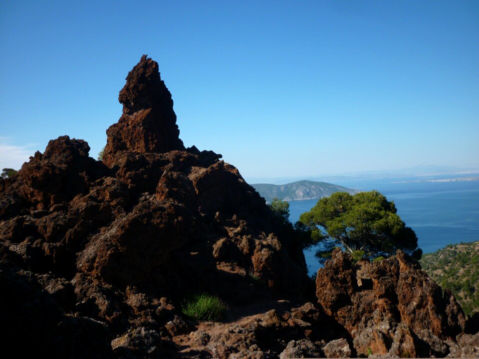 Volcanic landscape stones