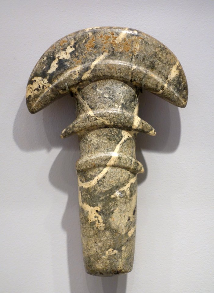 Mace Head (probably), China, Neolithic period, c. 7000 BC, serpentine - Arthur M. Sackler Museum, Harvard University - DSC00812