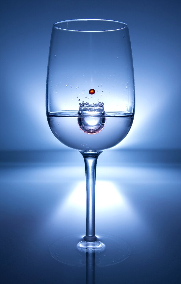 Liquid spray drop of water