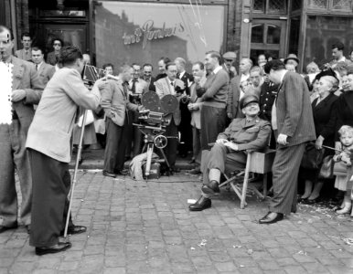 Maastricht. Opnames voor de film Betrayed (werktitel The true and the brave, Bestanddeelnr 905-9942