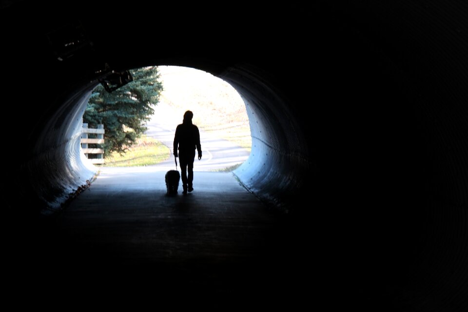 Alone outdoors park