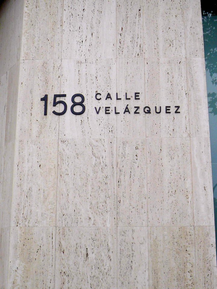 Madrid - Calle Velázquez nº 158