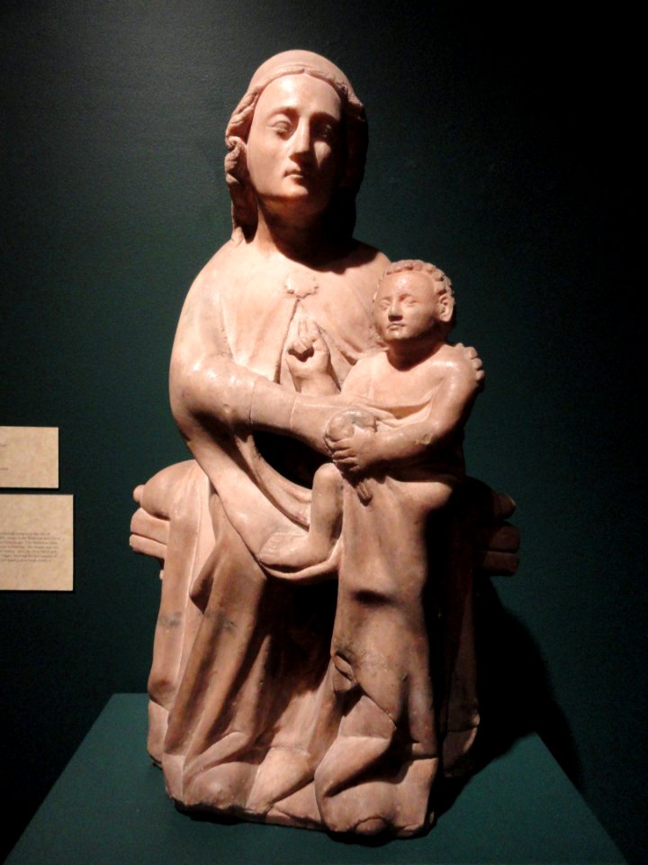 Madonna and Child by Giovanni da Campione, 1340-1360, Bergamo, Italy - Museum of Fine Arts, Springfield, MA - DSC04033