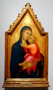 Madonna and Child by Barna da Siena, 1350, tempera on wood - Portland Art Museum - Portland, Oregon - DSC08962