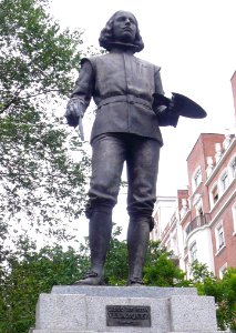 Madrid - Calle de Velázquez, monumento al susodicho