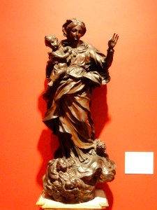 Madonna and Child by Francesco Maria Schiaffino, 1690-1765, Italy, terracotta - Museum of Fine Arts, Springfield, MA - DSC04101