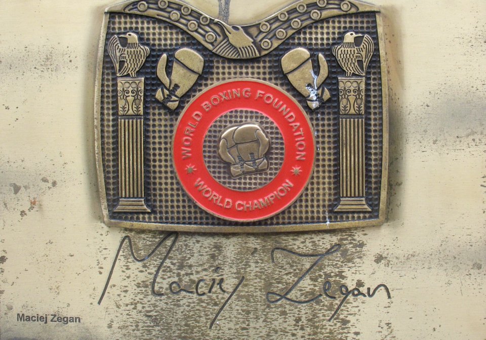 Maciej Zegan belt and autograph