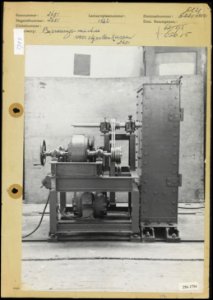 Machine voor de beproeving van kappen van slijpstenen, Bestanddeelnr 256-1754