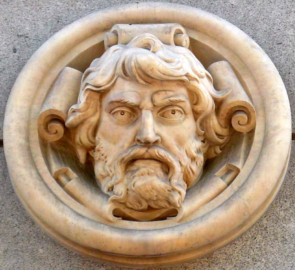 Madrid - Banco de España, mascarón 1