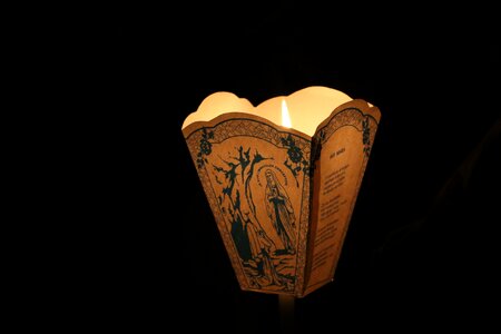 Pray religion candle