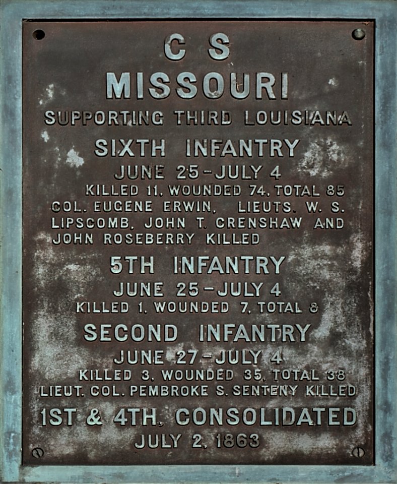 Memorial for Missouri Confederate Infantry-crop